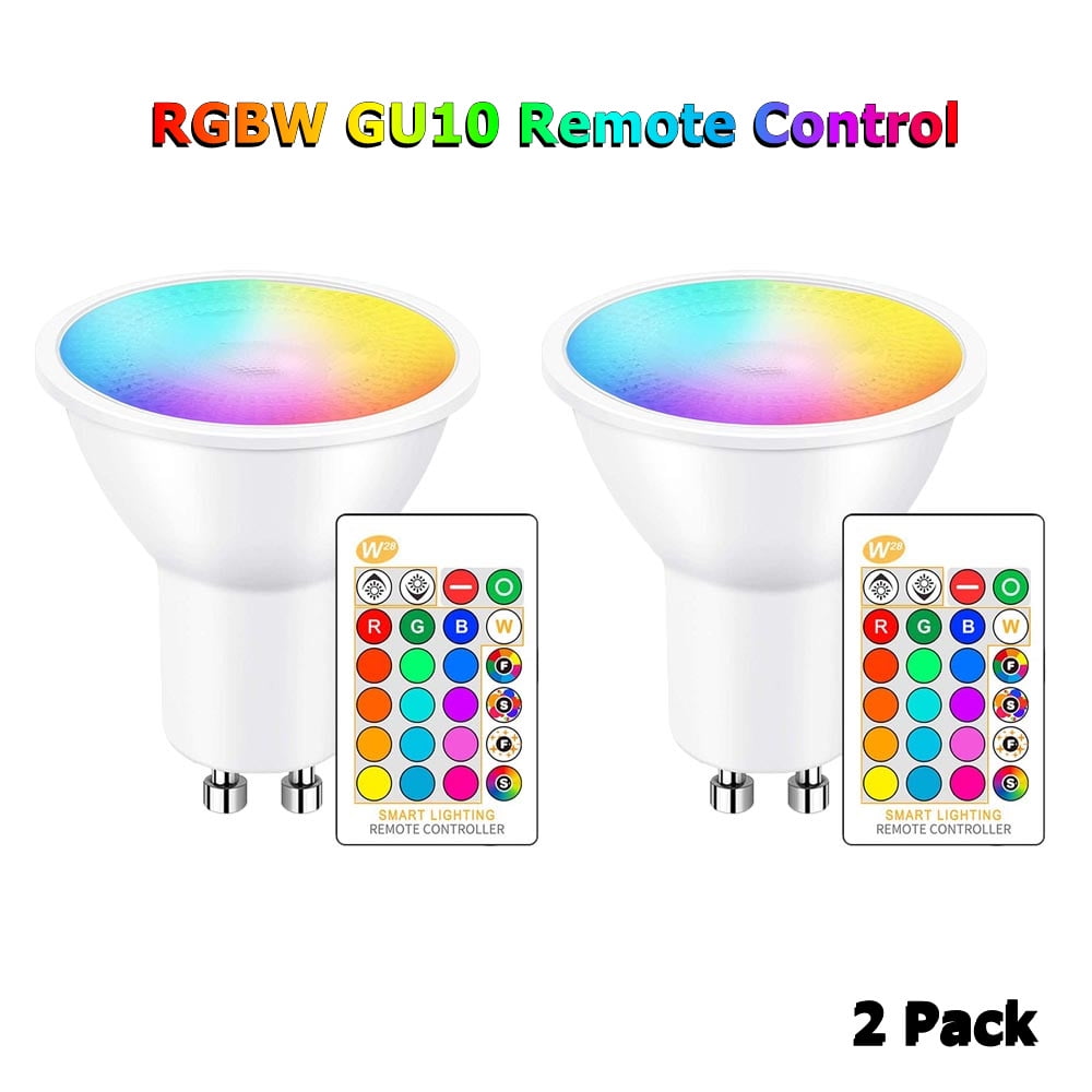 5W GU10 LED Bulb 16 Colour Change Lamp Bulb Smart Light RGB Dimmable Lamp Remote