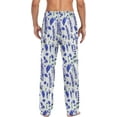 thumbnail image 2 of HPINK-T Purple Lavender Pajama Pants Mens Lounge Pants Straight-Fit Men Pajama Bottoms with Pockets Drawstring, 2 of 13
