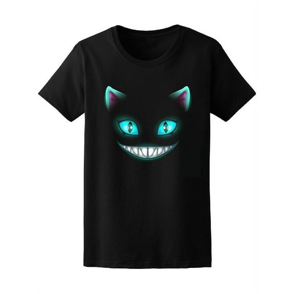 Fantasy Scary Smiling Cat T-Shirt Women -Image by Shutterstock, Female Medium