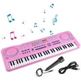 thumbnail image 2 of 61 Keys Kids Piano Keyboard Portable Electronic Keyboard Piano with Light and Microphone Recording Recharge, 2 of 5