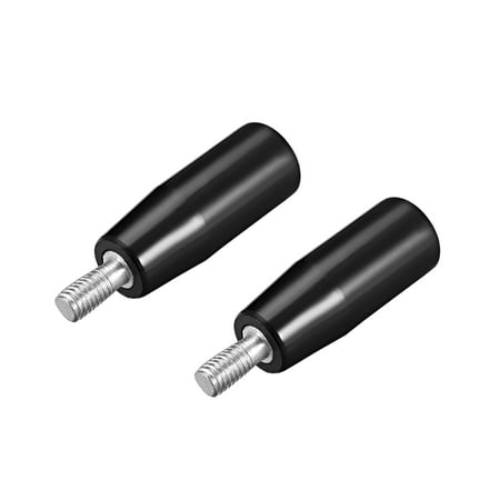 

2 Pcs Revolving Handwheel Machine Handle M8 Male Threaded Stem