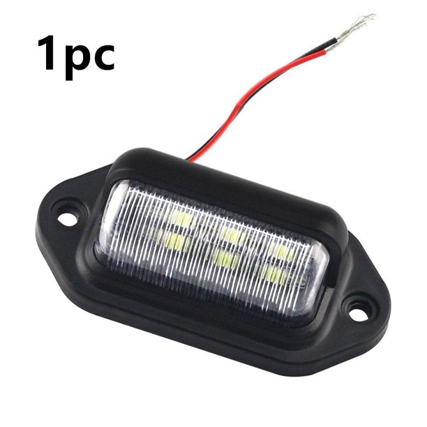 Luz LED para placa de matrícula de coche, lámpara de paso para SUV, camión, remolque, furgoneta, bombillas blancas, productos para matrícula, 2 uds.