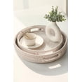 thumbnail image 4 of 11.8'' Hand-Woven Round Rattan Serving Tray Decorative Wicker Trays with Handles for Coffee Table, 4 of 6