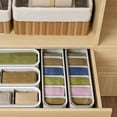 thumbnail image 3 of YIMWNYI Socks and Underwear Storage Box with Lid, Plastic Drawer Organizer with Compartment Design, Stackable Storage Box for Wardrobe or Drawer, Space-Saving, Easy Access, Odor-Free, 3 of 6