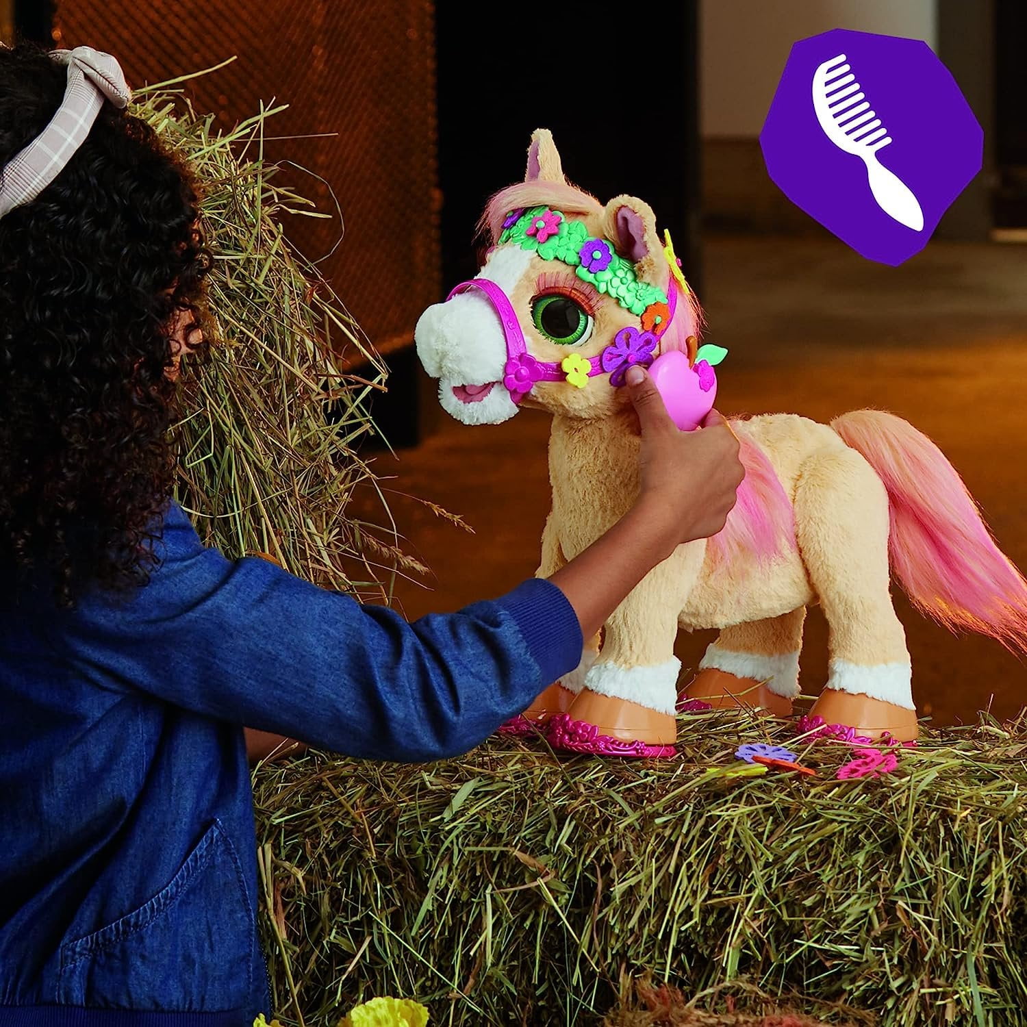 furReal Cinnamon, My Stylin' Furry Horse Toy, Interactive