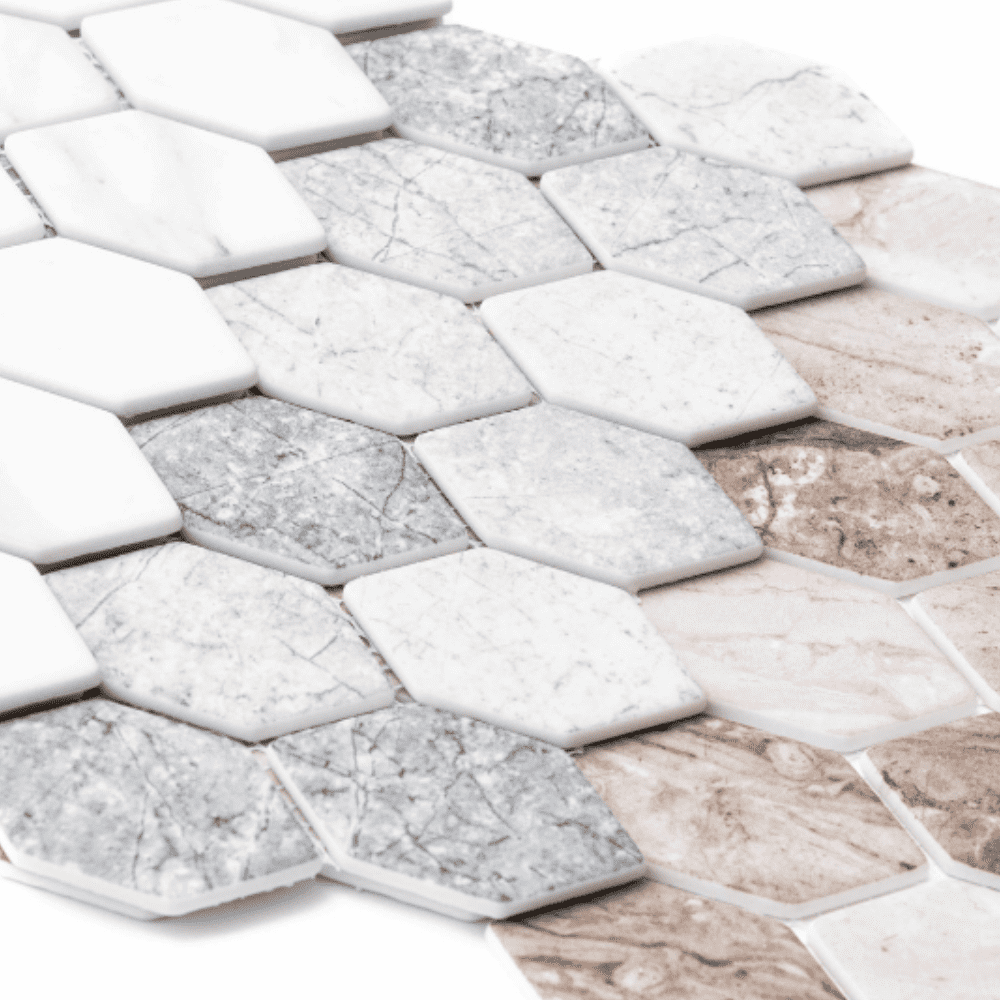 The Tile Life Recycled Serenity 4" x 4" Cafe Matte Glass Mosaic Tile Sample, 1 Piece