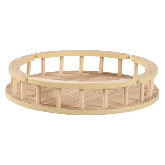 Wood Lazy Susan Turntable, 16-Inch Diameter