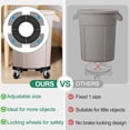 thumbnail image 4 of ToLanbbt Poubelles à Roulettes avec Roues Améliorées, 15-19 Pouces Chariots de Meubles Ronds Réglables, Bases Roulantes Robustes 480 L, 4 of 7