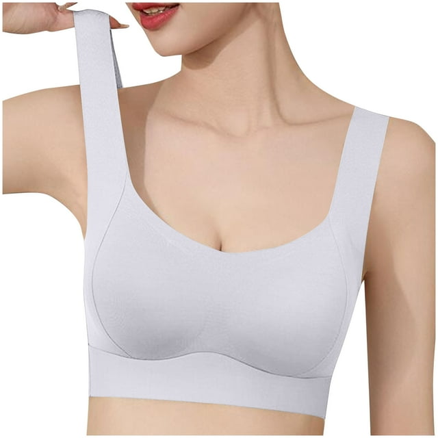 Timegard Seamless Bras for Women with Support Wirefree Full Coverage Smoothing Comfortable Everyday Bras