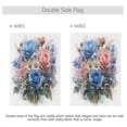 thumbnail image 4 of 12x18 inch Double-Sided Garden Flags Banners Vibrant Outdoor Decor for House Patio Outdoor Blue-pink Roses and Daisies, 4 of 6