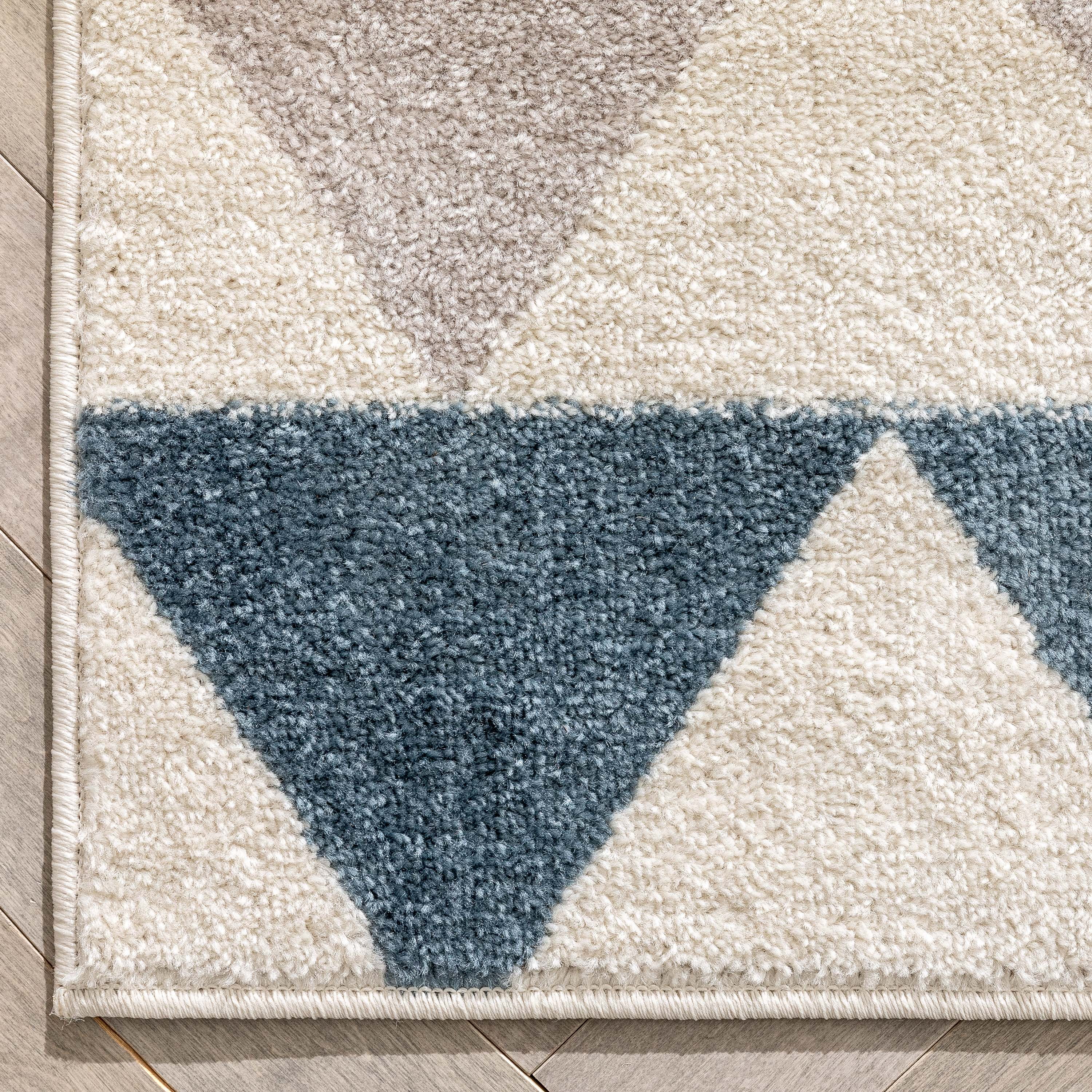 Well Woven Mystic Nova Contemporary Geometric Ivory 7'10" x 9'10" Area Rug