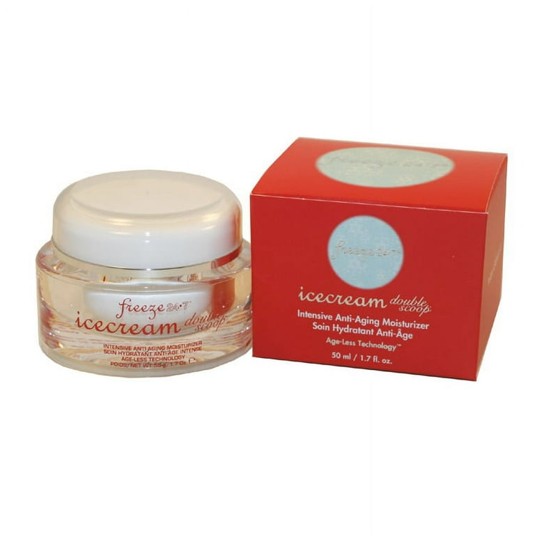 Freeze 24 7 IceFace Cream Double Scoop Intensive Anti Aging Moisturizer 1.7 Fl Oz