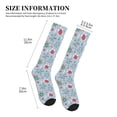 thumbnail image 2 of Lsque Sea Turtle Pattern Sport Compression Socks for Men & Women 15-20 mmHg Knee High Nurse Pregnant Running Medical and Travel Athletic, 2 of 6