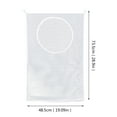 thumbnail image 2 of Organisateur de Rangement Suspendu pour Lessive avec Aspiration Réglable, Sac Blanc avec 2 Fermetures Éclair et Crochets, Solution de Lessive Gain de Place pour Espaces Encombrés, 2 of 7