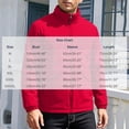 thumbnail image 6 of FRSASU Men's Full‑Zip Stand Collar Casual Jacket Wind‑Resistant Lightweight Coat with Big Flap Pockets Hiking Travel Outfits Red, 6 of 9