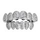 thumbnail image 1 of 18K Hip Hop Dientes Grill Top & Bottom Grill Set Grill Boca Dientes Plata Sunnimix Dientes de parrilla de hip hop, 1 of 6
