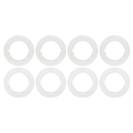 Uxcell Door Knob Plates, 4 Pcs Round Plate Cover for Door Deadbolt White