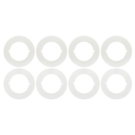 Uxcell Door Knob Plates, 4 Pcs Round Plate Cover for Door Deadbolt White