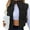 Black, variant on Aueoeo Puffer Vests for Women Casual Fashion Solid Color Stand Collar With Elastic Hem Sleeveless Jackets