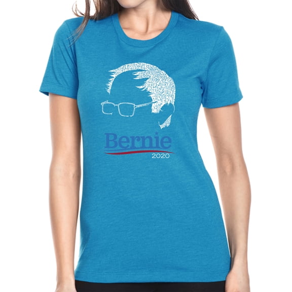 LA Pop Art Women's Premium Blend Word Art T-shirt - Bernie Sanders 2020
