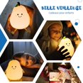 thumbnail image 4 of Smile Pear Shape LED Night Light Cartoon Silicone Night Light USB Warm Light, 4 of 5