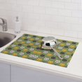 thumbnail image 5 of Dish Drying Mat, Funny Cat Face Absorbent Microfiber Kitchen Mat, Heat Resistant Drying Mat Kitchen Counter for Dishes, Utensils, Pots, Pans, Drainer Mats 18x24in, 5 of 7