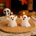 thumbnail image 5 of Teissuly Ghost Candle Decorative Halloween Cute Modeling Candle Candle Props, 5 of 9