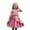 Pink, variant on XEGLSBU Toddler Christmas Dress 3T Elegant Satin Girls Party Dress with Puffy Sleeves and Flowy Skirt for and Celebrations Navy Size 6-7 Years