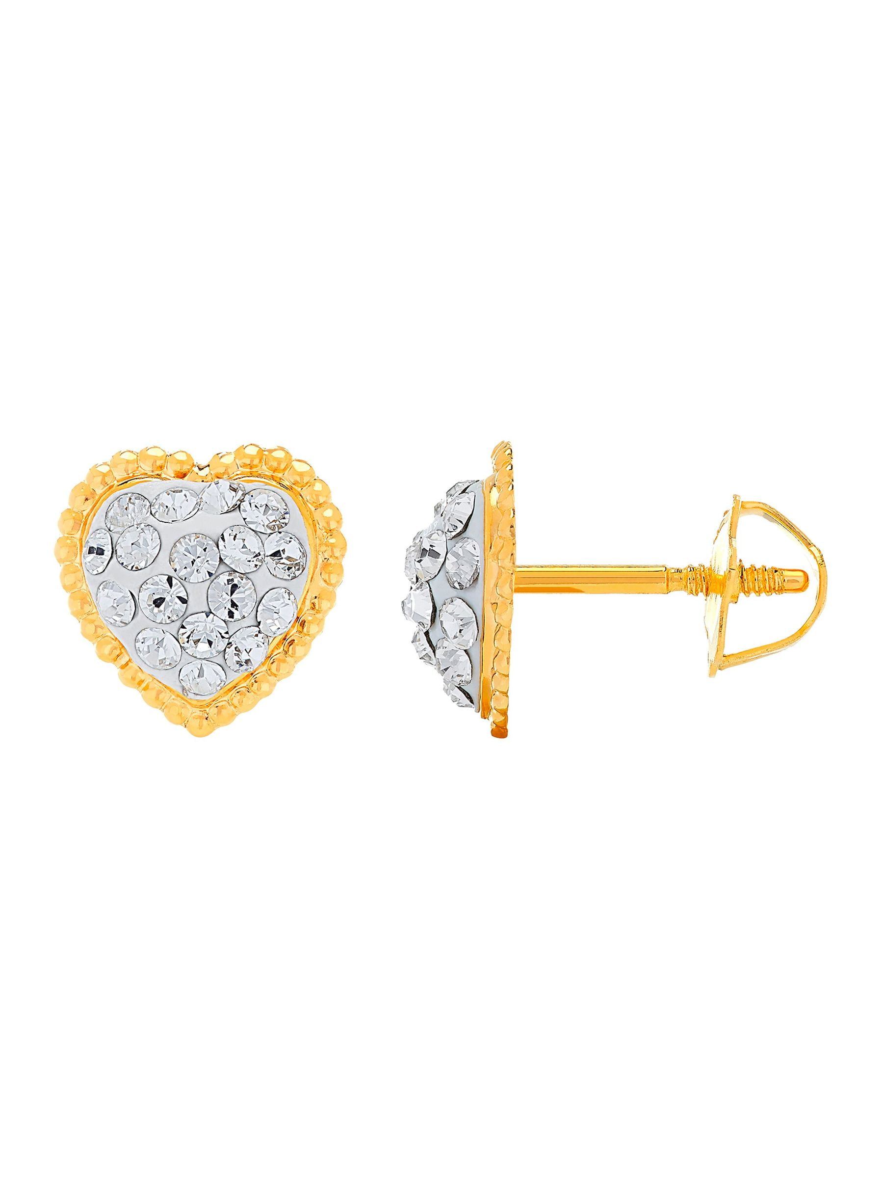 Details about   14K Yellow Gold Madi K Children's CZ 5 MM Star Post Stud Earrings MSRP $101 