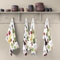 thumbnail image 2 of Watercolor Wine Tea Towels Set of 1 Glass Bottle Kitchen Dish Cloth with Hanging Loop, 18"x28"Lint-Free Absorbent Towel for Kitchen Drying Wiping and Cleaning, 2 of 7