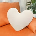 thumbnail image 4 of Tyidzon Soft Heart Throw Pillow Plush Heart Shaped Decorative Pillow Faux Rabbit Fluffy Cushion for Living Fit Bed Dining Sofa Car, 4 of 8