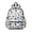 Baseballs and Mom Letters White Pattern, variant on Baseballs Bats Black Pattern Cute School Backpack with Padded Back and Adjustable Shoulder Straps 13.4"x11"x4.7"