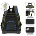 thumbnail image 5 of AIRAJ Large Capacity Tool Backpack, 1680D Extreme Wear-Resistant Fabric Tool Bag with Molded Hard Base & 15 Pockets,Heavy Duty Waterproof Jobsite Organizer for Electricians,Plumbers, HVAC, 5 of 8