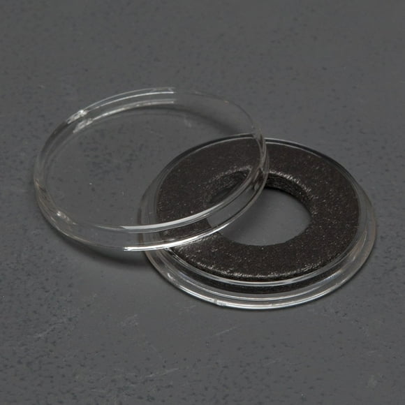 (25) Air-Tite Coin Holders Brand Black Ring Type Coin Capsules Protect Your Valuable Silver, Gold, Platinum, Challenge, and Medallion Coins with Our Crystal Clear Protective Holders (14mm Black Ring)