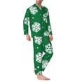 thumbnail image 2 of Balery Snowflake Pijama para Hombre de Dos Piezas con Manga Larga, Conjunto de Dormir y Descanso Suave con Bolsillos-XX-Large, 2 of 7