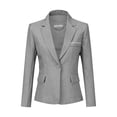 thumbnail image 2 of AZoiNM Women's One Button Blazer Pant Suit Set Slim Fit Business Formal Office Wear, 2 of 13