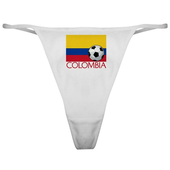 CafePress - Colombia Soccer / Football Classic Thong - Women's Novelty Thong Panties Underwear