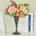 thumbnail image 7 of Sungmor Vintage Tulip Flower Tabletop Vase, Brown Cast Iron Decorative Centerpiece, Brown, 7 of 7
