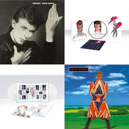 Heroes (2017 Remaster) & Aladdin Sane (2013 Remaster) (Picture Disc) & Live Los Angeles 1974 (White LP Vinyl/Limited) & Earthling (2021 Remaster/2LP)