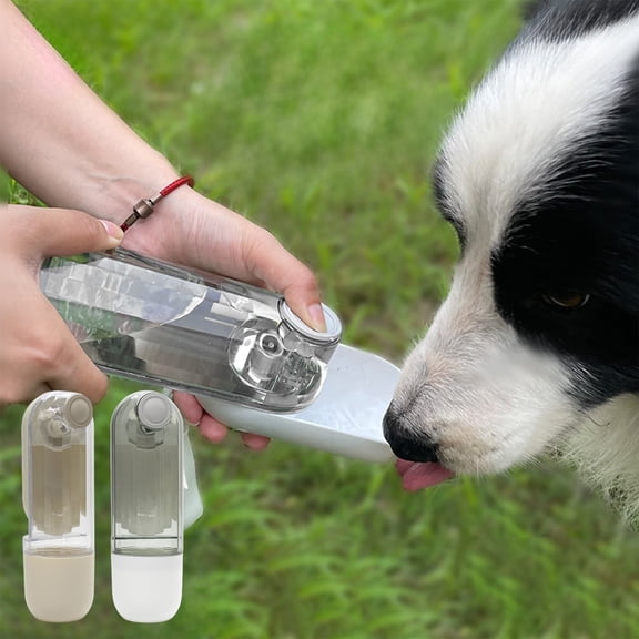 Msgweeeg Large Water Bottle Water Bottle Multifunctional Pet Outing Water and Food Cup Portable Tumbler Dog Feeder and Dwater Dispenser Very Suitable for Pet To Use When Going Out