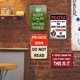 thumbnail image 4 of Señal Advertencia Metal Retro Letrero Pintura Hierro Rectangular 30x40cm 5 Uds., 4 of 9