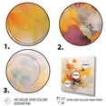 thumbnail image 3 of Designart Abstract Minimalism framed wall art decor, Minimalism framed wall art, Whirling Colors in Orange and Yellow I , Extra large Modern black framed wall art, 40x30 inches black frame, 3 of 5