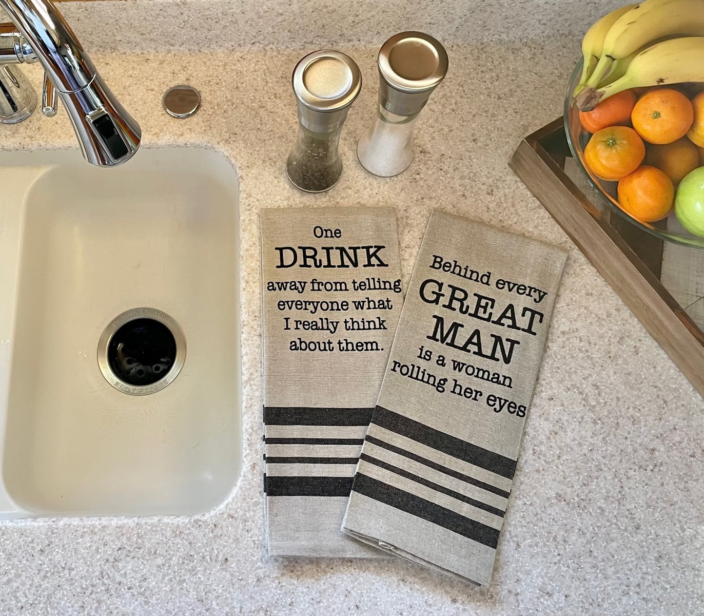 Funny Kitchen Towels - Vodka/Friends/Wine Cute & Funny 5 Pc Set - Dark –  Twisted Anchor Trading Company