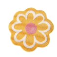 thumbnail image 2 of Fiaya Women Yellow Flower Shape Bathroom Floor Mat, Soft Absorbent Antiskid Bath Rug, Decorative Waterproof Comfortable Home Mat, 2 of 6