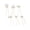 金色, variant on 6-piece set of imitation pearl hairpins bridal wedding hair accessories U-shaped golden hairpins bridesmaid prom ladies hair accessories