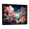 thumbnail image 2 of Designart "Coral'S Artistic Realm I" Coastal Coral Under Water Floater Framed Canvas Prints, 2 of 5