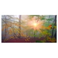 thumbnail image 2 of Morning in Misty Green Forest - Landscape Photo Canvas Art Print, 2 of 3
