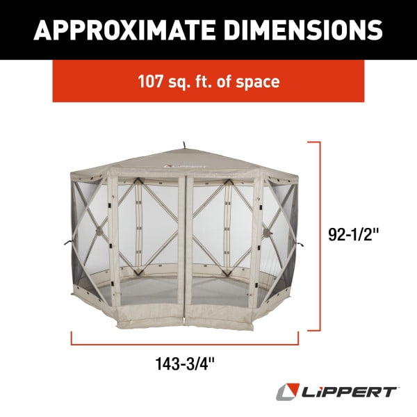 Lippert Picnic Popup Gazebo - 12' x 12'- 2021123289