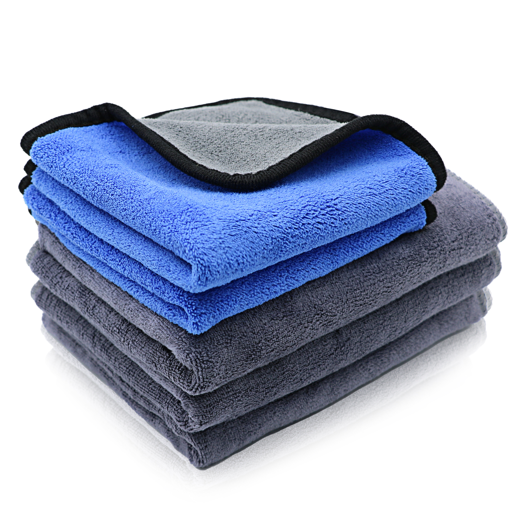 Microfiber Cleaning Cloth,Pack of 3 Quick Drying Towels (16x24 inch) +2
