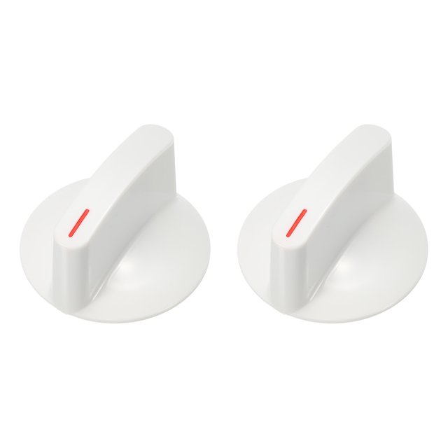 Unique Bargains Wh1x2721 Dryer Knob Replacement Selector Knob Easy to Install Plastic White 2 Pack